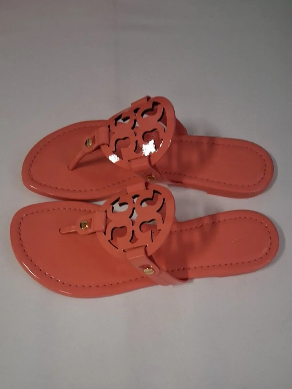 Tory Burch Women’s Miller Sandals – Coral Crush (Pink) 5 NEW